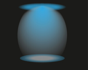 Light Flare Effect with Bright Energy Glow