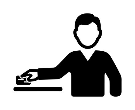 Person using a keyboard