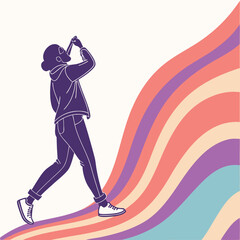 Naklejka premium Fluid Liquid Shape Instagram Story Vector Icon
