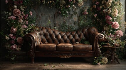 Artificial Flowers in Various Shapes and Sizes Filling a Vase