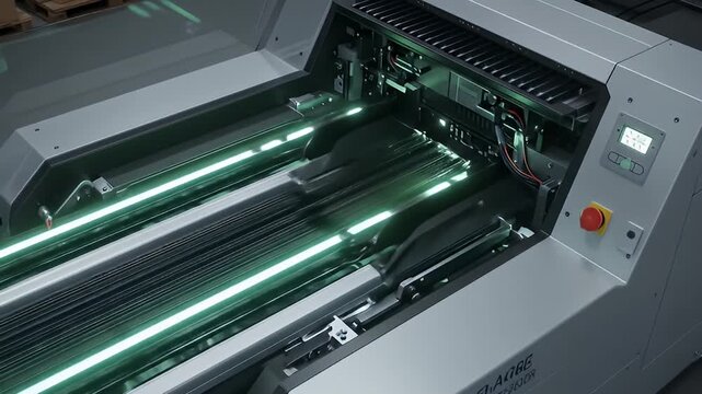 Paper Folding Machine in Action - Precision and Efficiency.