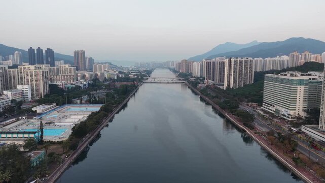 Bright Daylight Reflects Across Water Of Shing Mun River Dec 27 2025