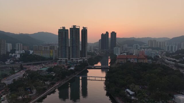 Bright Daylight Reflects Across Water Of Shing Mun River Dec 27 2025