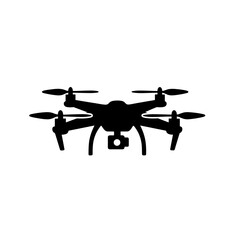 Drone silhouette vector illustration