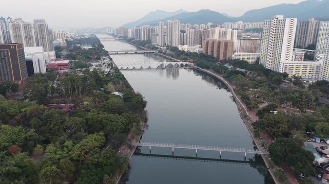 Bright Daylight Reflects Across Water Of Shing Mun River Dec 27 2025