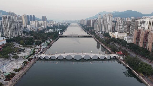Bright Daylight Reflects Across Water Of Shing Mun River Dec 27 2025