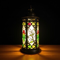 Decorative stained glass lantern