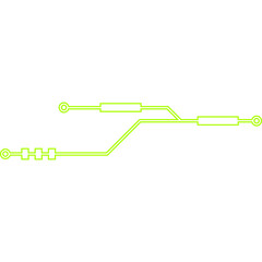 Futuristic Hud Scifi Neon Decoration