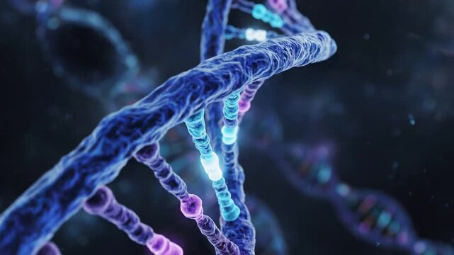 DNA Double Helix in 3D | Scientific Visual Graphics