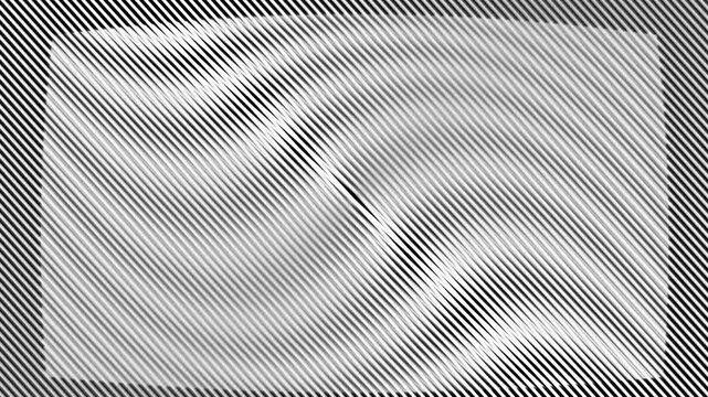 Abstract black and white diagonal striped lines pattern with wavy ripple motion loop