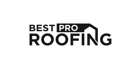  Modern and unique the pro roofing logo design