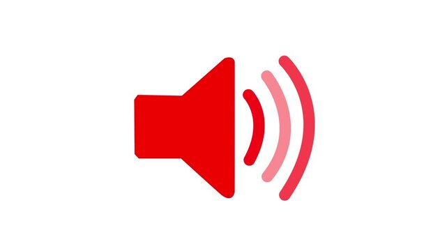 speaker icon animated on black background, icon symbol, animated video, symbol, 4k resolution, sign, loud, speaking, speaker,