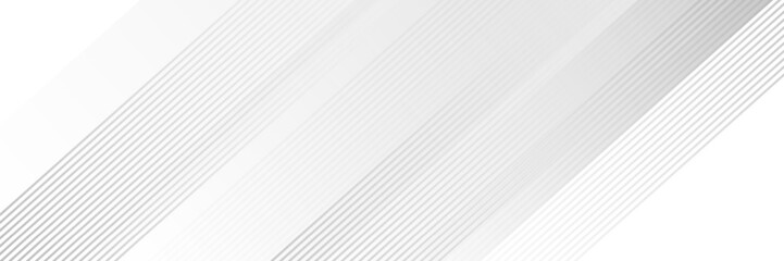 Obraz premium Abstract elegant white and gray background with diagonal stripes lines. Vector eps 10