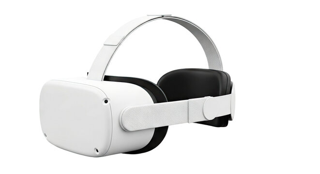 White Virtual Reality Headset