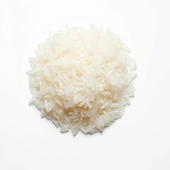 rice on a white background