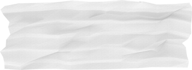 Fototapeta premium White Wrinkled Adhesive Tape 3D High Quality Isolated