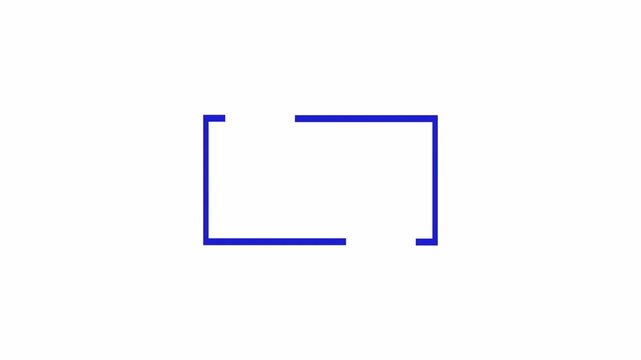 rectangle with quotation marks quote speech in transparent background 4k animation rectangle with question marks animation with alpha channel.