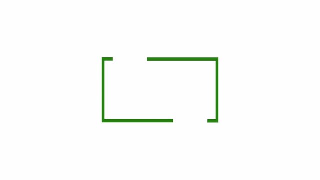 rectangle with quotation marks quote speech in transparent background 4k animation rectangle with question marks animation with alpha channel.