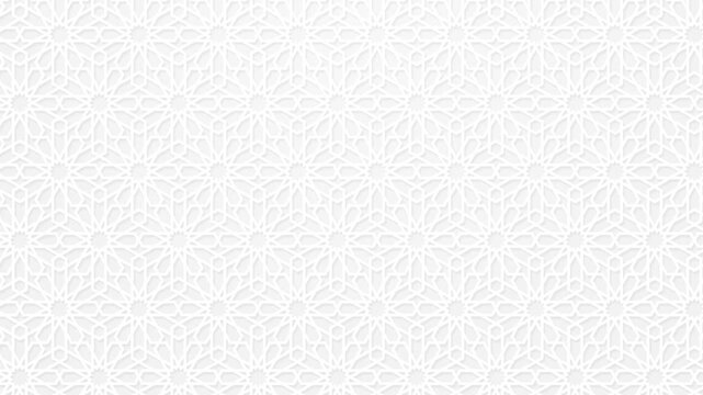 islamic background arabic looping seamless pattern luxury ornament mandala banner