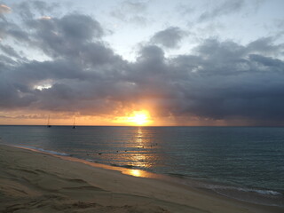 Obraz premium sunset on the beach
