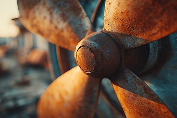 Factory ventilation fan blade.