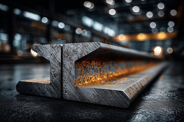 Single steel beam corner.