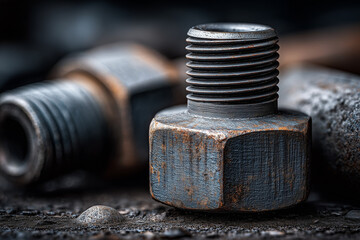 One industrial valve component.