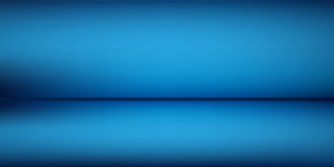Modern blue background, abstract wall studio room, can be used to present your product art abstract simple