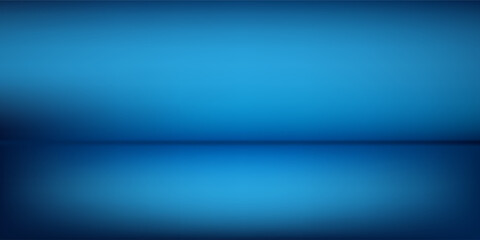 Modern blue background, abstract wall studio room, can be used to present your product art abstract
