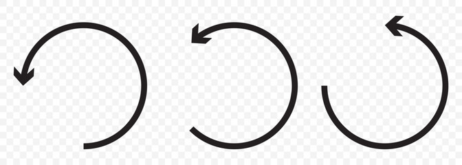 Refresh icon, Reload Icon On Transparent Background. EPS 10.
