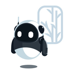 The Playful Panda Robot Character