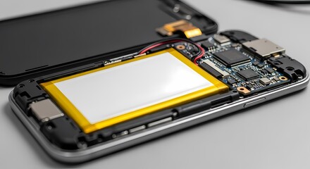 Electronic Device with Exposed Battery