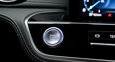 Car Engine Start Stop Button