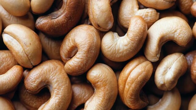 selective focus assortment of cashews ready for snacking