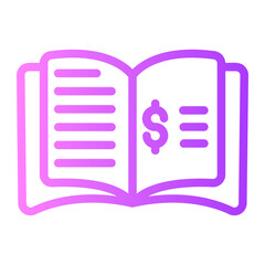financial gradient icon