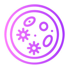 Microorganism gradient icon