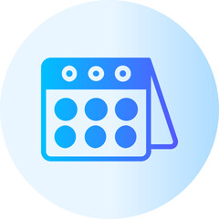 calendar gradient icon