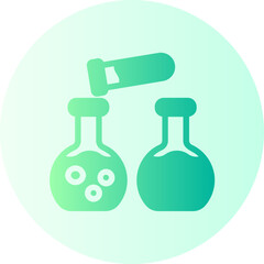 Chemical Reaction gradient icon