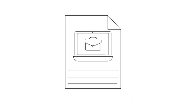 Online Job Application Concept - Modern Career Search Illustration.
