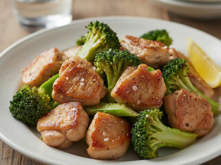 鶏肉とブロッコリーの炒め物