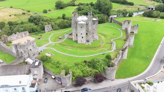 Trim castle is the largest Anglo-Norman fortification in Ireland