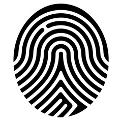 Fingerprint pattern illustration showcasing unique biometric identification details from a top-down viewpoint