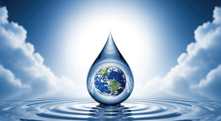 Fototapeta premium World water day conserve our planet's precious resource for a sustainable future