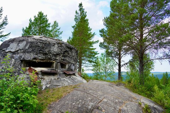 A command bunker at the fortress of Hegra festning built to defend against the treath of Swedish invasion.