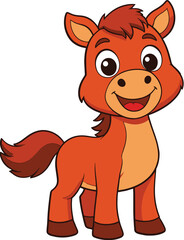 붉은색 말 캐릭터