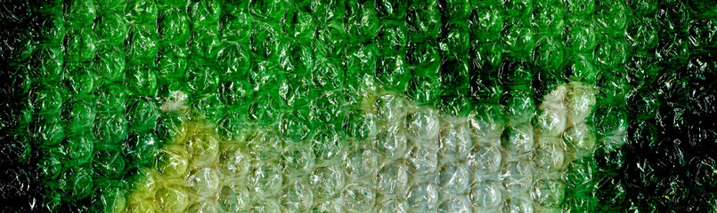 Experimental abstract artwork &mdash; bubble wrap texture, green watercolor in emerald and swamp tones. Layered mixed media composition with strong contrast for music album covers, vinyl sleeves, posters.