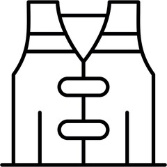 Safety Vest Icon Vector Element