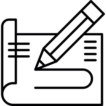 Drafting Pencil Icon Vector Element