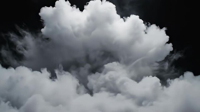 Rapid swirling white vapor turbulence mixing violently and churning across a high contrast studio void emphasizing chaotic energy and dynamic motion mixing violently, powerful, force