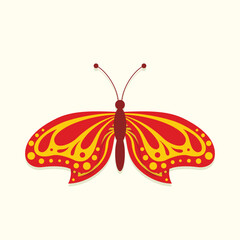 Beautiful butterfly. Insect vector illustration.
